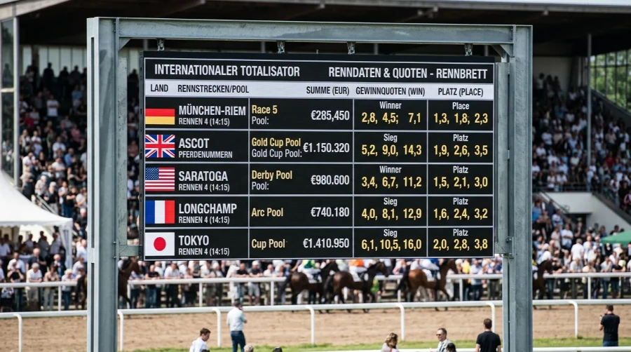 Weltkarte mit World-Pool-Verbindungen zwischen Hong Kong, Europa und Deutschland
